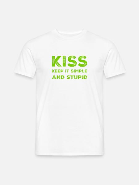 simple is awesome - Men's T-Shirt - white