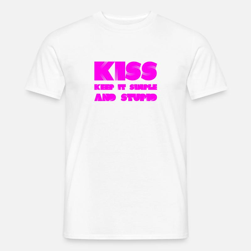 einfach ist besser - Männer T-Shirt - Weiß