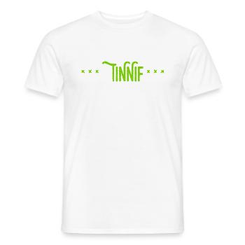voll der Tinnif - Männer T-Shirt - Weiß - Vorne - AI Model Male 178 dark (178cm)
