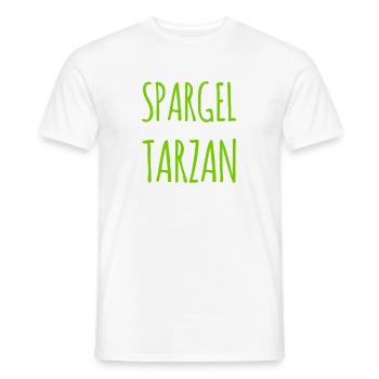 Spargeltarzan - Männer T-Shirt - Weiß - Vorne - AI Model Male 178 dark (178cm)