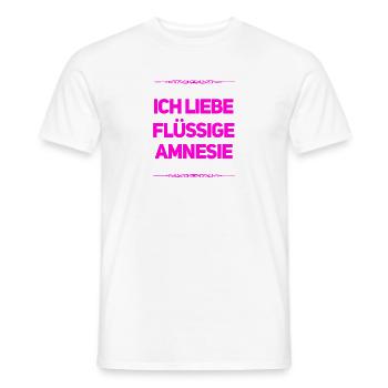 Amnesie ist wunderbar - Männer T-Shirt - Weiß - Vorne - AI Model Male 178 dark (178cm)