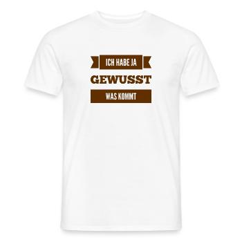 das ist keine Überraschung - Männer T-Shirt - Weiß - Vorne - AI Model Male 178 dark (178cm)