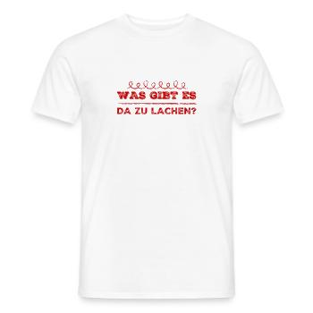 das ist nicht lustig - Männer T-Shirt - Weiß - Vorne - AI Model Male 178 dark (178cm)