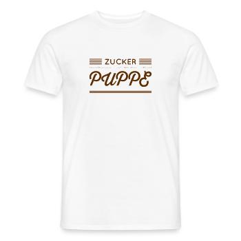 hübsche Frau - Männer T-Shirt - Weiß - Vorne - AI Model Male 178 dark (178cm)