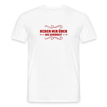 die Kindheit - Männer T-Shirt - Weiß - Vorne - AI Model Male 178 dark (178cm)