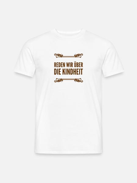 die Kindheit aufarbeiten - Männer T-Shirt - Weiß