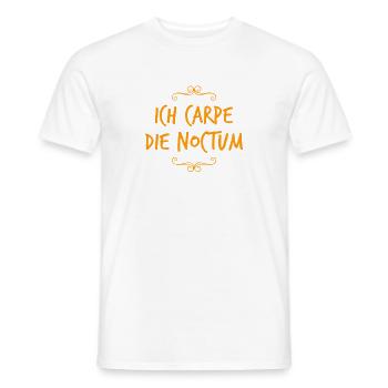 so sieht eine Nachteule aus - Männer T-Shirt - Weiß - Vorne - AI Model Male 178 dark (178cm)