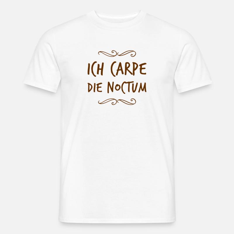 ich bin eine Nachteule - Männer T-Shirt - Weiß