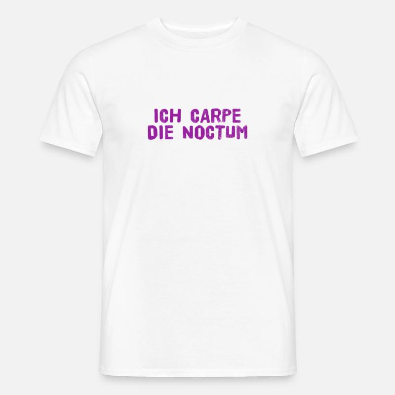 ich bin eine Nachteule - Männer T-Shirt - Weiß