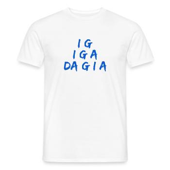 dann geh ich auch - Männer T-Shirt - Weiß - Vorne - AI Model Male 178 dark (178cm)