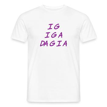 ich muss auch los - Männer T-Shirt - Weiß - Vorne - AI Model Male 178 dark (178cm)