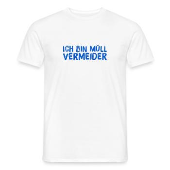 ich vermeide Müll - Männer T-Shirt - Weiß - Vorne - AI Model Male 178 dark (178cm)