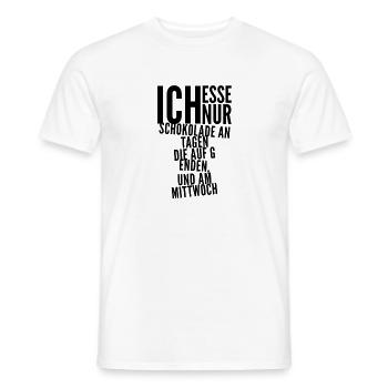 Schokolade ist toll - Männer T-Shirt - Weiß - Vorne - AI Model Male 178 dark (178cm)