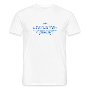 Fliesen kleben - Männer T-Shirt - Weiß - Vorne - AI Model Male 178 dark (178cm)