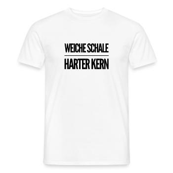 innen hart - Männer T-Shirt - Weiß - Vorne - AI Model Male 178 dark (178cm)