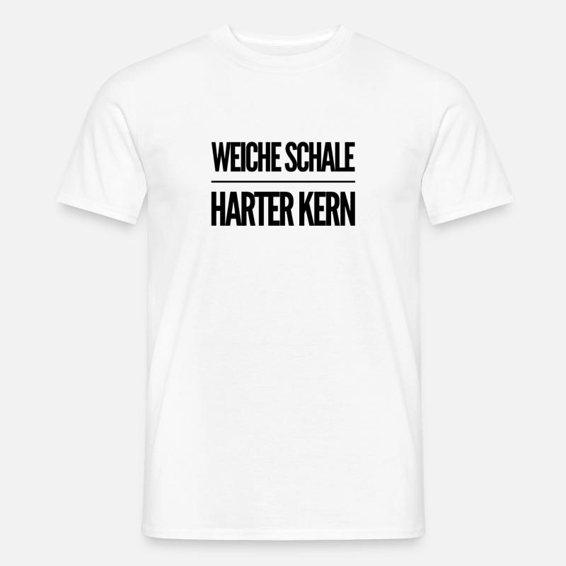 innen hart - Männer T-Shirt - Weiß