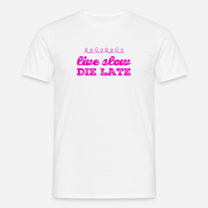 ich mache langsam - Männer T-Shirt - Weiß