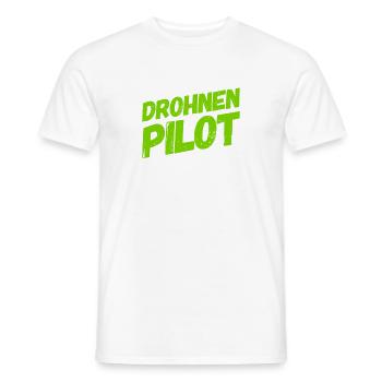 Drohnenpilot - Männer T-Shirt - Weiß - Vorne - AI Model Male 178 dark (178cm)