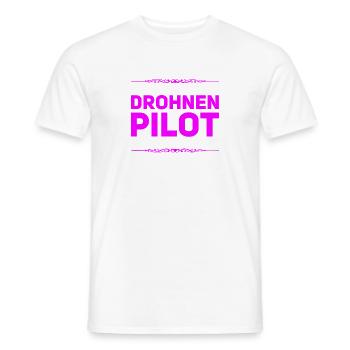 ich liebe Drohnen - Männer T-Shirt - Weiß - Vorne - AI Model Male 178 dark (178cm)