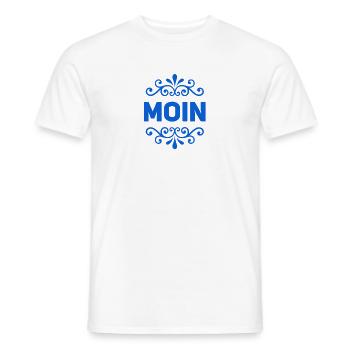 hallo auf norddeutsch - Männer T-Shirt - Weiß - Vorne - AI Model Male 178 dark (178cm)