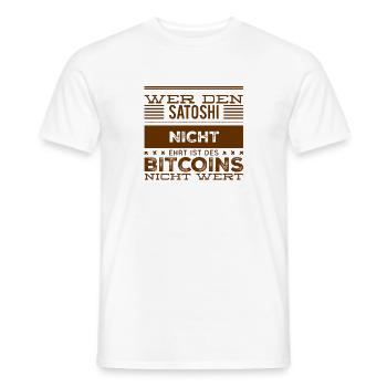 die Ehrung des Satoshi - Männer T-Shirt - Weiß - Vorne - AI Model Male 178 dark (178cm)