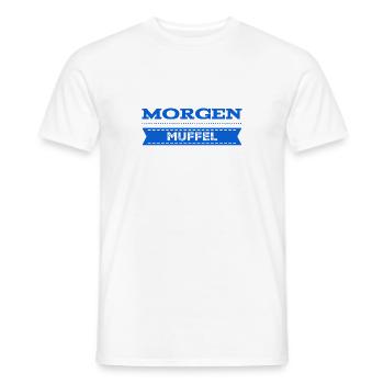 ich bin ein Morgenmuffel - Männer T-Shirt - Weiß - Vorne - AI Model Male 178 dark (178cm)