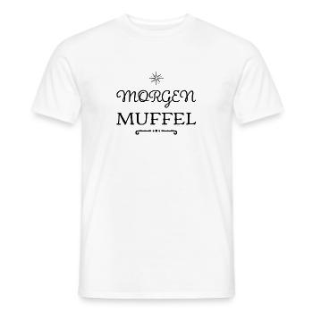ein Morgenmuffel - Männer T-Shirt - Weiß - Vorne - AI Model Male 178 dark (178cm)