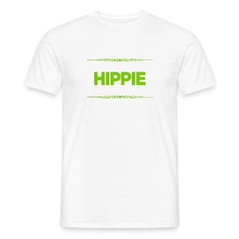 ich bin ein Hippie - Männer T-Shirt - Weiß - Vorne - AI Model Male 178 dark (178cm)