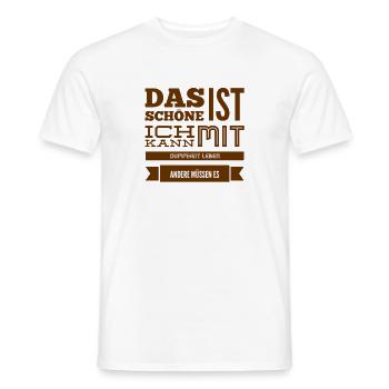 Je peux vivre avec - T-shirt homme - blanc - Devant - AI Model Male 178 dark (178cm)