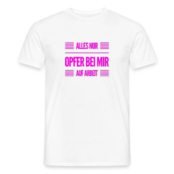 alles voller Opfer - Männer T-Shirt - Weiß - Vorne - AI Model Male 178 dark (178cm)