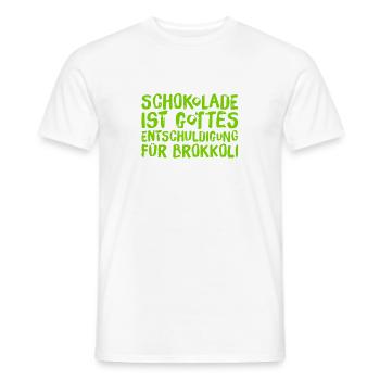 Qui aime le brocoli ? - T-shirt homme - blanc - Devant - AI Model Male 178 dark (178cm)