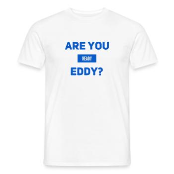 Est-ce qu’on peut commencer ? - T-shirt homme - blanc - Devant - AI Model Male 178 dark (178cm)