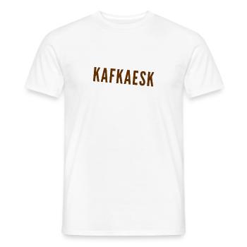comme dans l’œuvre de Kafka - T-shirt homme - blanc - Devant - AI Model Male 178 dark (178cm)