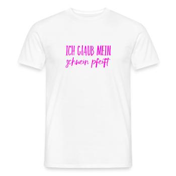 ich kann es nicht glauben - Männer T-Shirt - Weiß - Vorne - AI Model Male 178 dark (178cm)