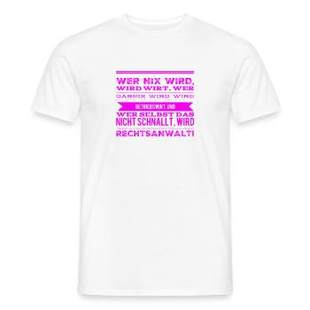 bist du ein Rechtsanwalt? - Männer T-Shirt - Weiß - Vorne - AI Model Male 178 dark (178cm)