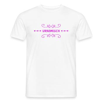 das ist komisch - Männer T-Shirt - Weiß - Vorne - AI Model Male 178 dark (178cm)