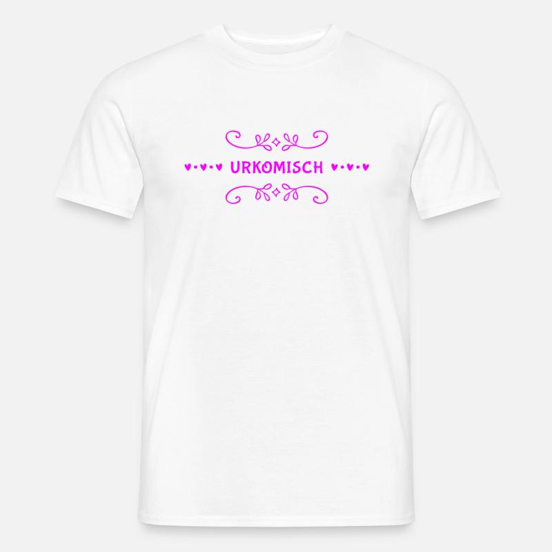 das ist komisch - Männer T-Shirt - Weiß