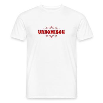 how funny - Men's T-Shirt - white - Front - AI Model Male 178 dark (178cm)