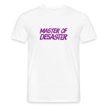I love disaster - Men's T-Shirt - white - Front - AI Model Male 178 dark (178cm)
