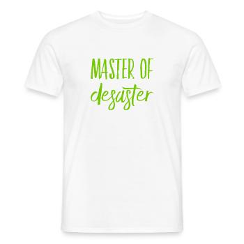 ich stehe auf Chaos - Männer T-Shirt - Weiß - Vorne - AI Model Male 178 dark (178cm)