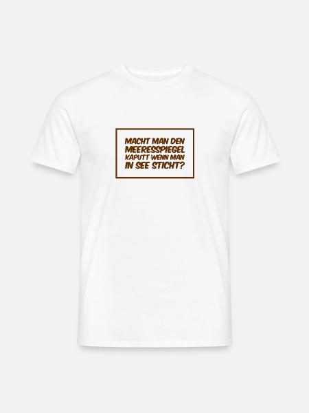 in See stechen - Männer T-Shirt - Weiß