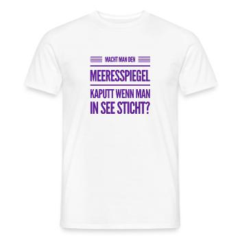 kommt die Zerstörung? - Männer T-Shirt - Weiß - Vorne - AI Model Male 178 dark (178cm)