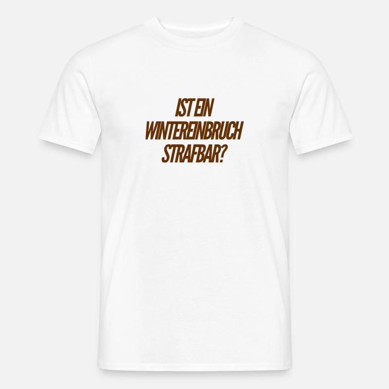 Wintereinbruch - Männer T-Shirt - Weiß