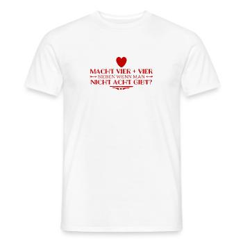 Rechenaufgabe - Männer T-Shirt - Weiß - Vorne - AI Model Male 178 dark (178cm)