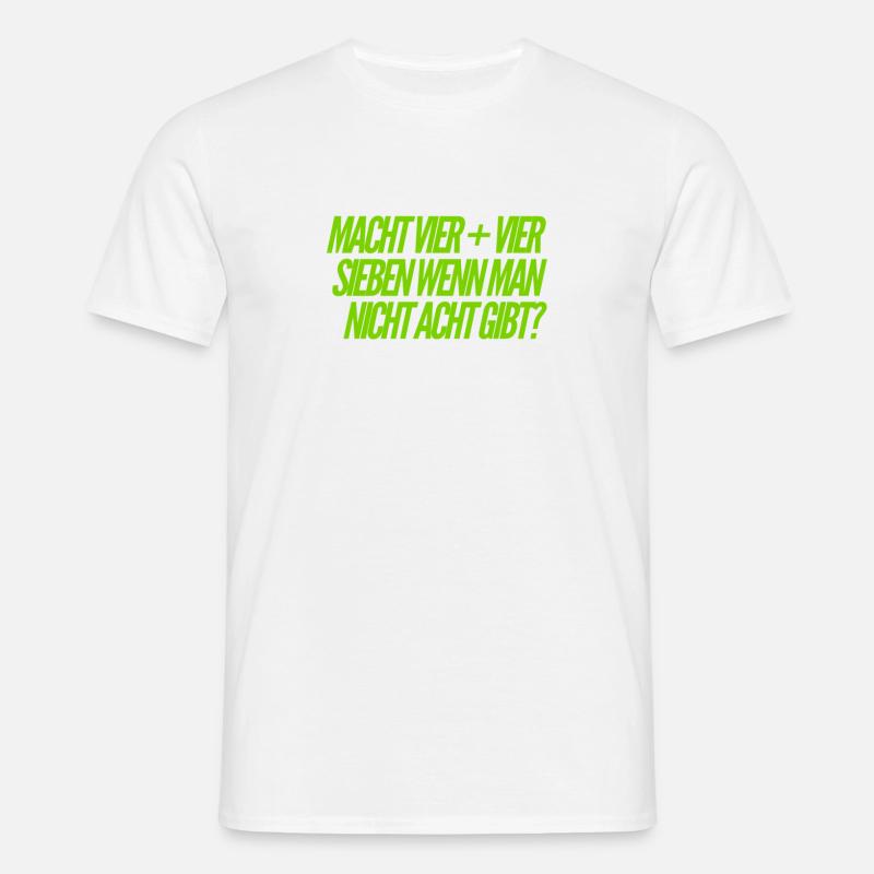 8 oder 7 - Männer T-Shirt - Weiß