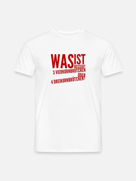 wer die Wahl hat, hat die Qual - Männer T-Shirt - Weiß