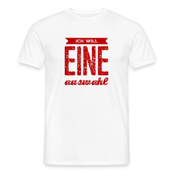 ich will wählen dürfen - Männer T-Shirt - Weiß - Vorne - AI Model Male 178 dark (178cm)