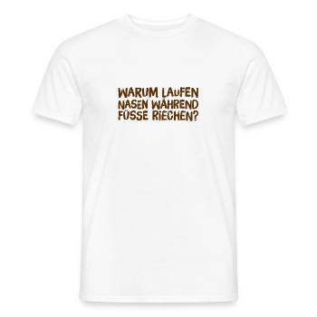 Nasen und Füße - Männer T-Shirt - Weiß - Vorne - AI Model Male 178 dark (178cm)
