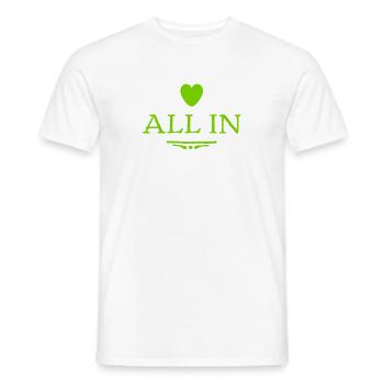 all in ist mein Ding - Männer T-Shirt - Weiß - Vorne - AI Model Male 178 dark (178cm)