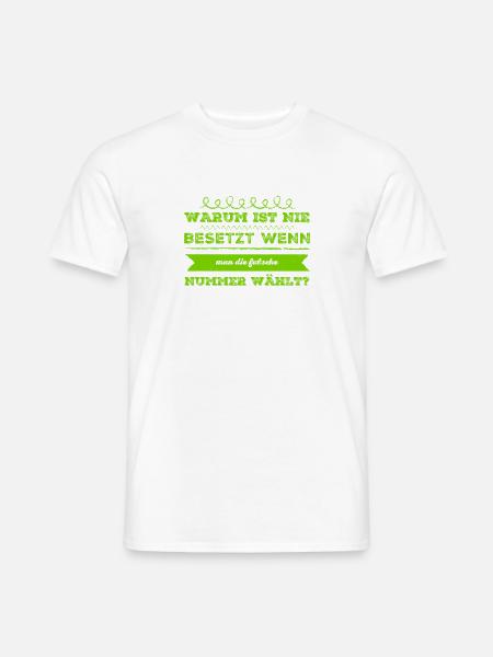 verwählt - Männer T-Shirt - Weiß